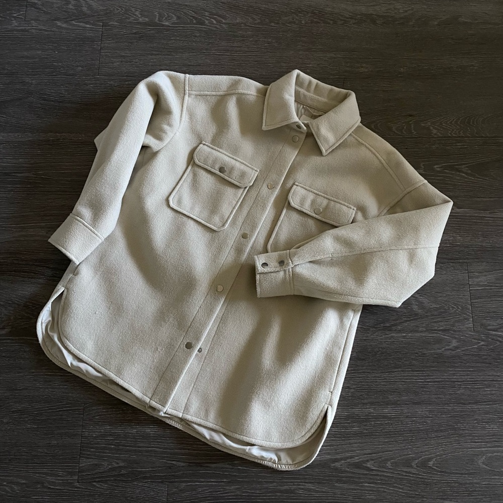 H&M Fleece Shacket Jacket